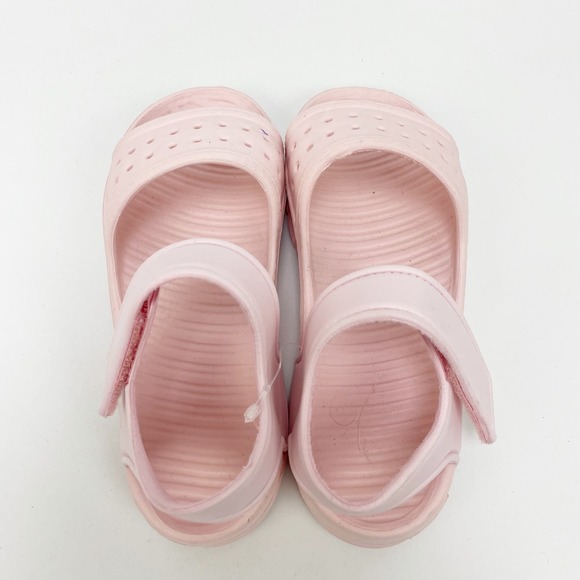 Tucker Tate Girls Eden Sandal 12M Pink Water Friendly Easy-On Hook Loop Strap - Picture 8 of 10